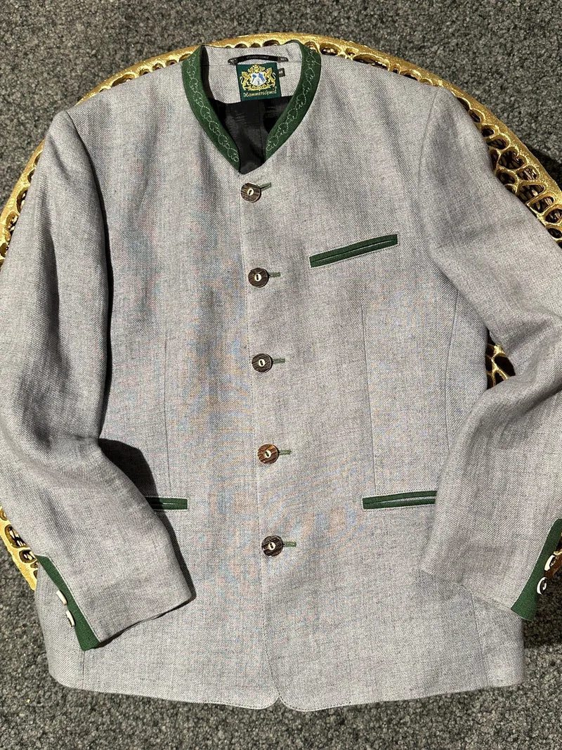 Trachtenjacke Herren Hammerschmid Arnold Leinen hellgrau