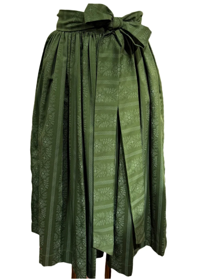 Dirndlschürze Anno Domini Design grün Muster 70cm