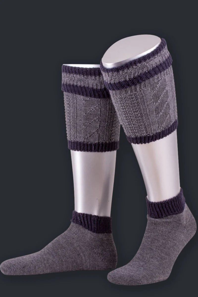 Lusana Loferlset L479 grau/marine