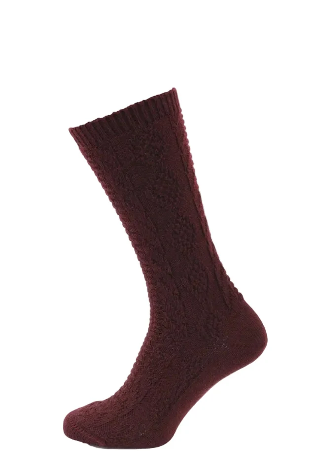 Luise Steiner Trachtensocken 1620-45 Burgund