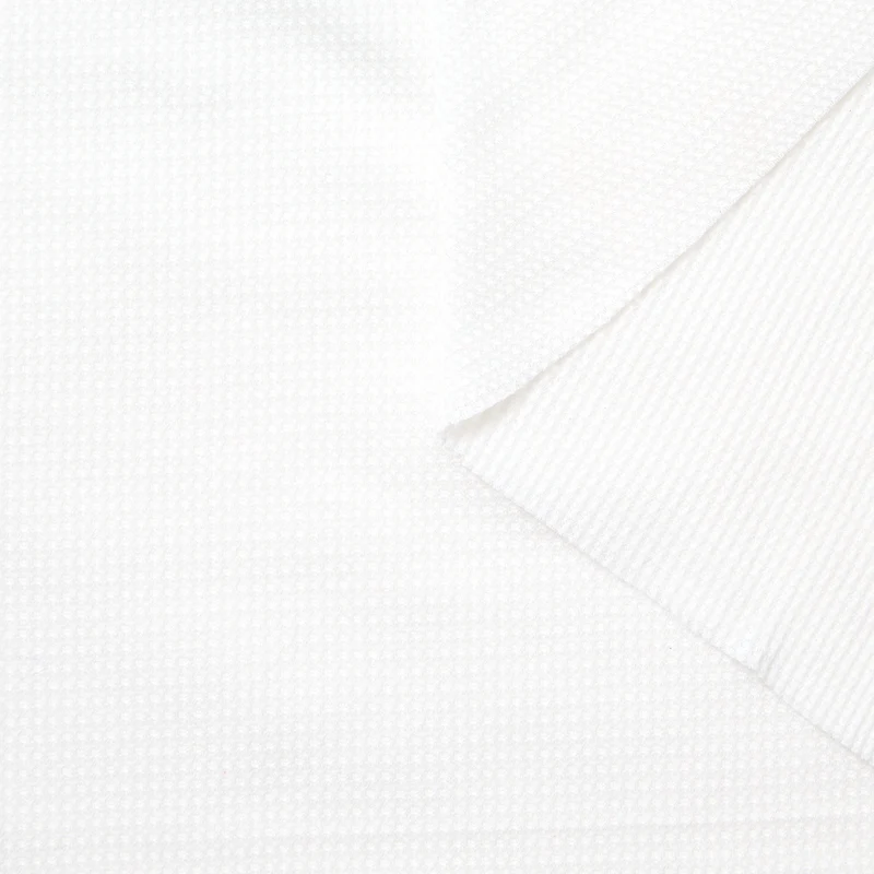 Chemise en jersey nid d'abeille coton blanc