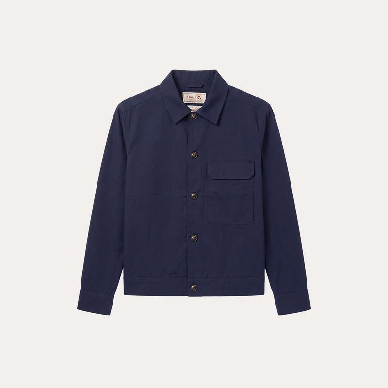 Blouson en ripstop coton japonais marine