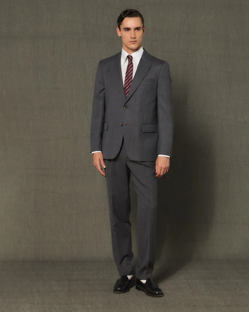 Veste formelle en laine gris anthracite