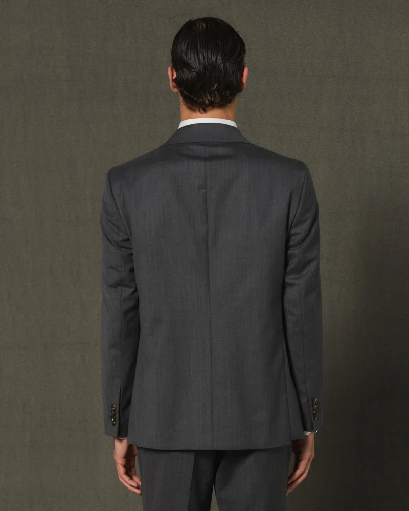 Veste formelle en laine gris anthracite