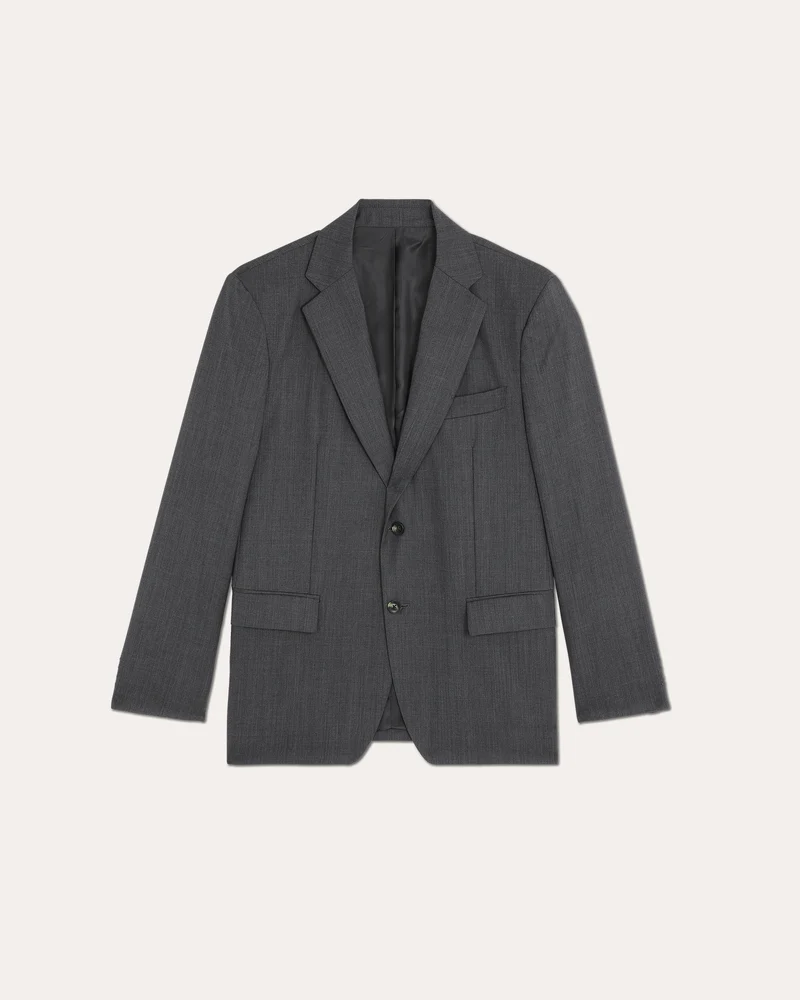 Veste formelle en laine gris anthracite