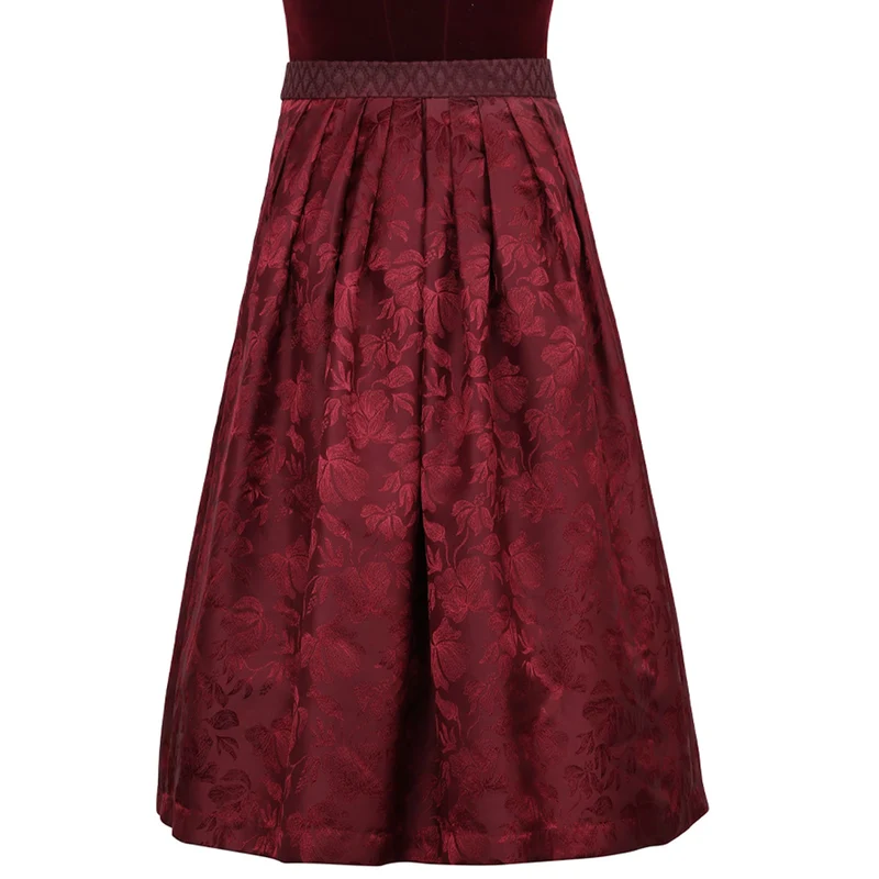 MarJo Dirndl Rabenstein Wine Froschgoscherl Samt 65cm