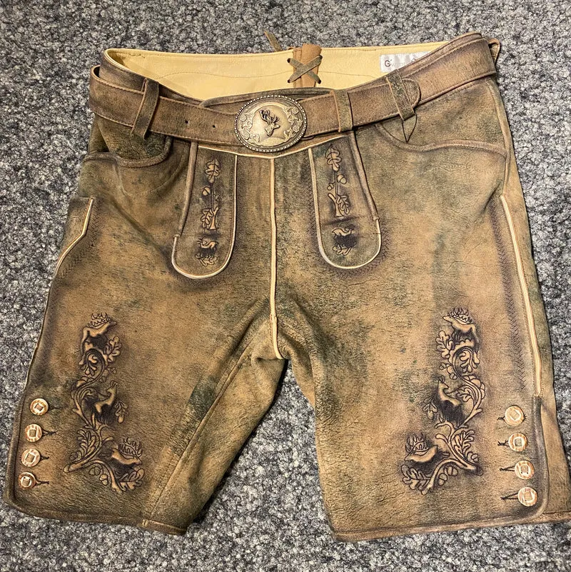 Lederhose G´Weih & Silk rauchgold