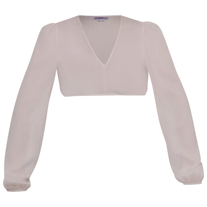 MarJo Dirndlbluse Salching Beige Langarm