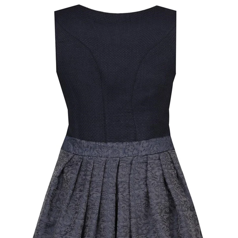 MarJo Dirndl Ellgau Navy Knopfleiste 65 cm