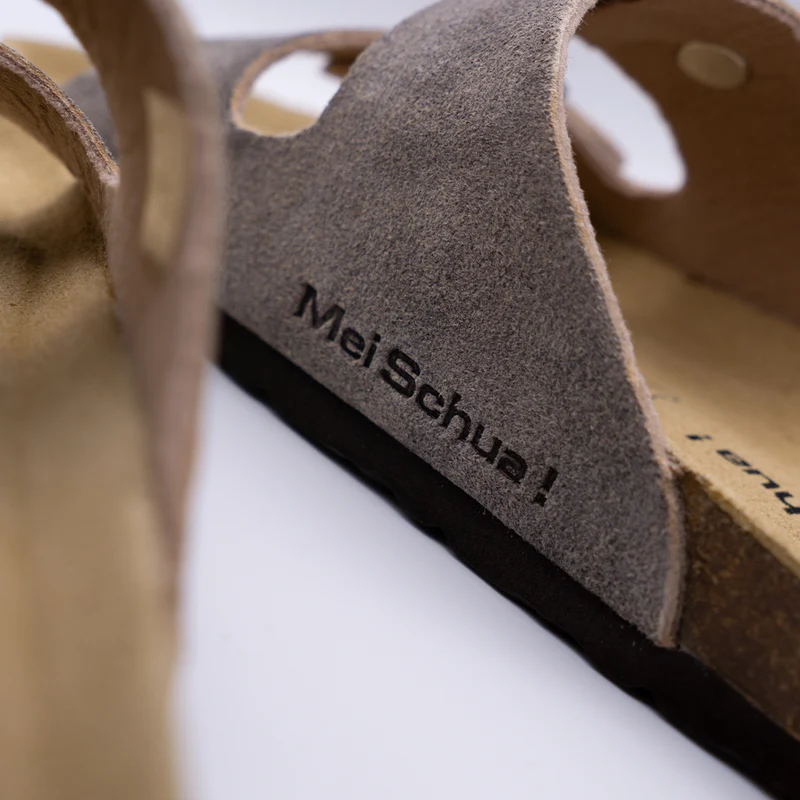 MeiSchua! Damen Trachten Sandalen Leder Pantoletten