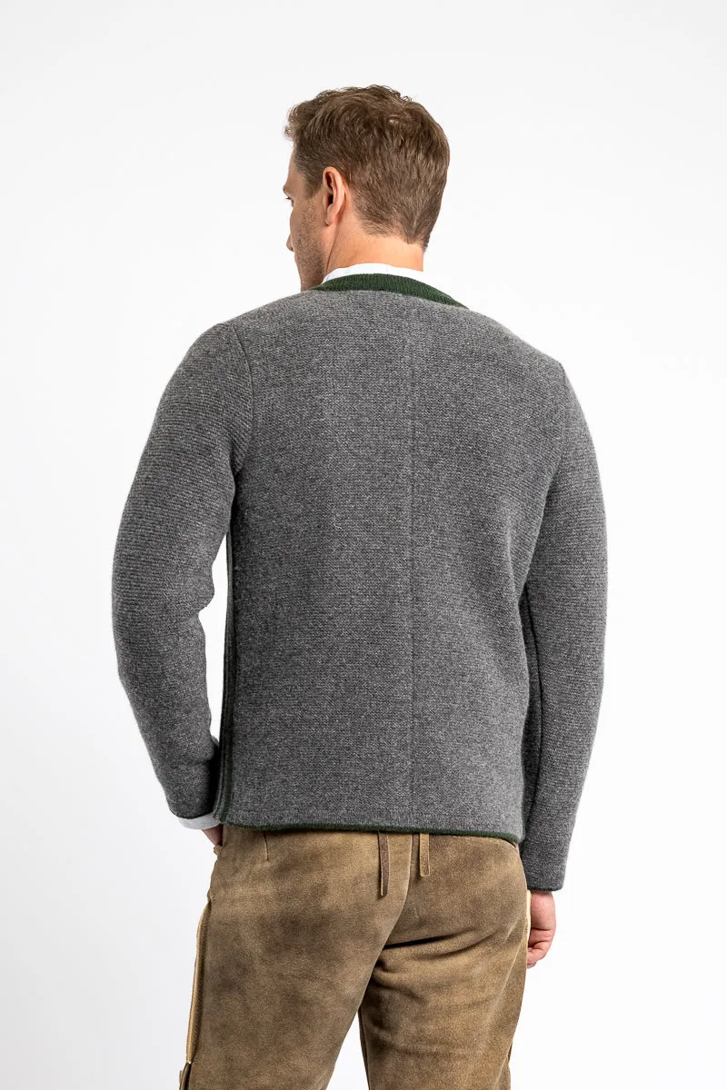 Almliebe Strickjacke Vitus Schiefer Conifer