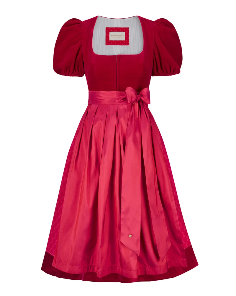 Samtdirndl Mona mit abnehmbarem Puffarm