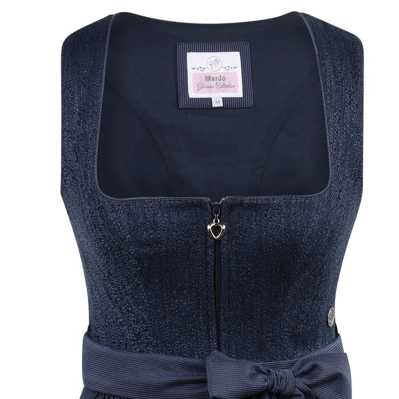 MarJo Dirndl Eberstein Tinte Blau Samtmeider 70 cm