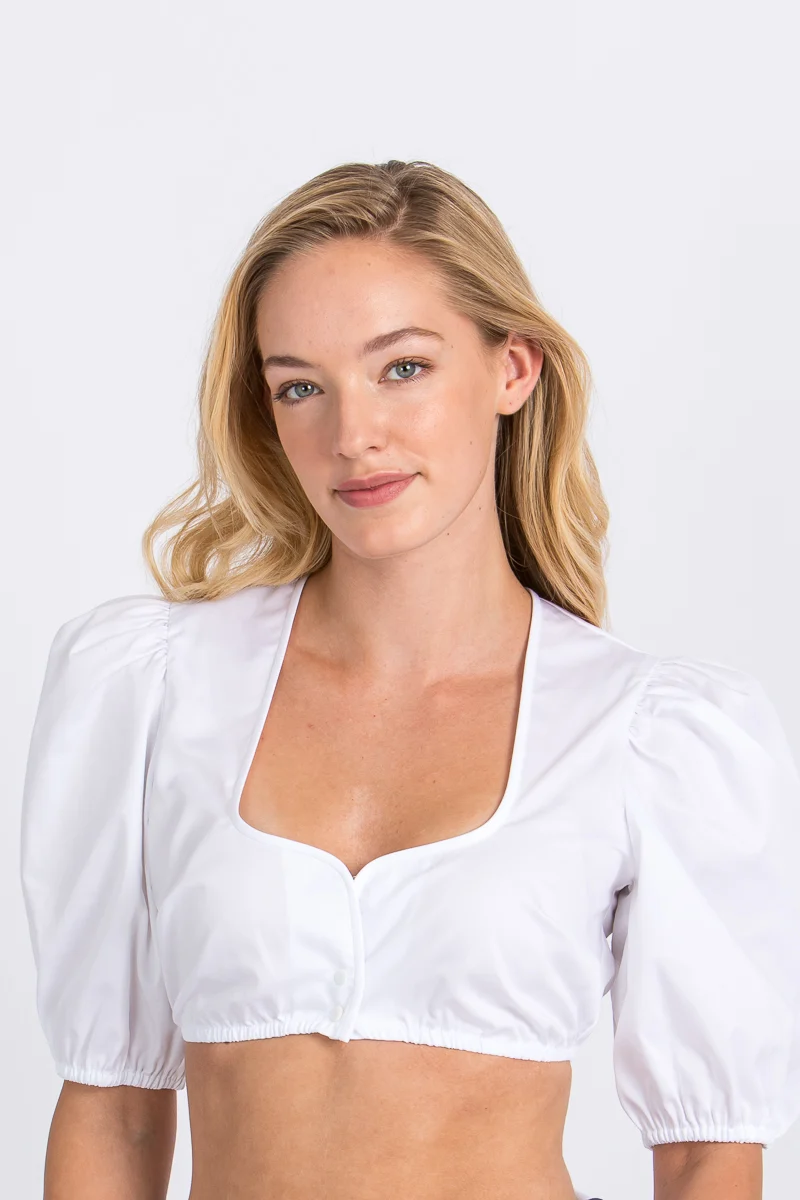 Heimatglück Dirndlbluse Heidi weiß