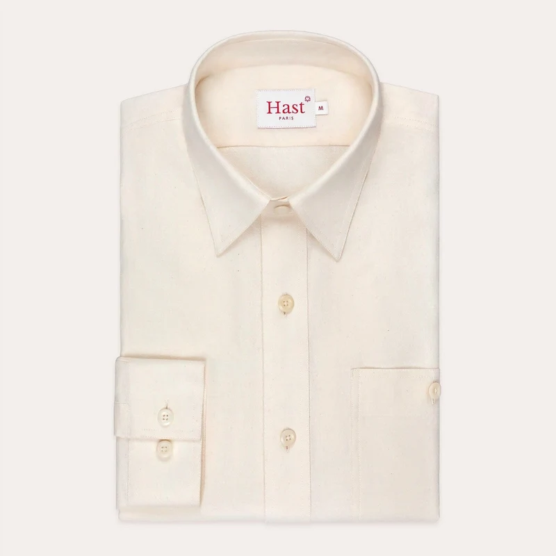 Chemise en coton écru