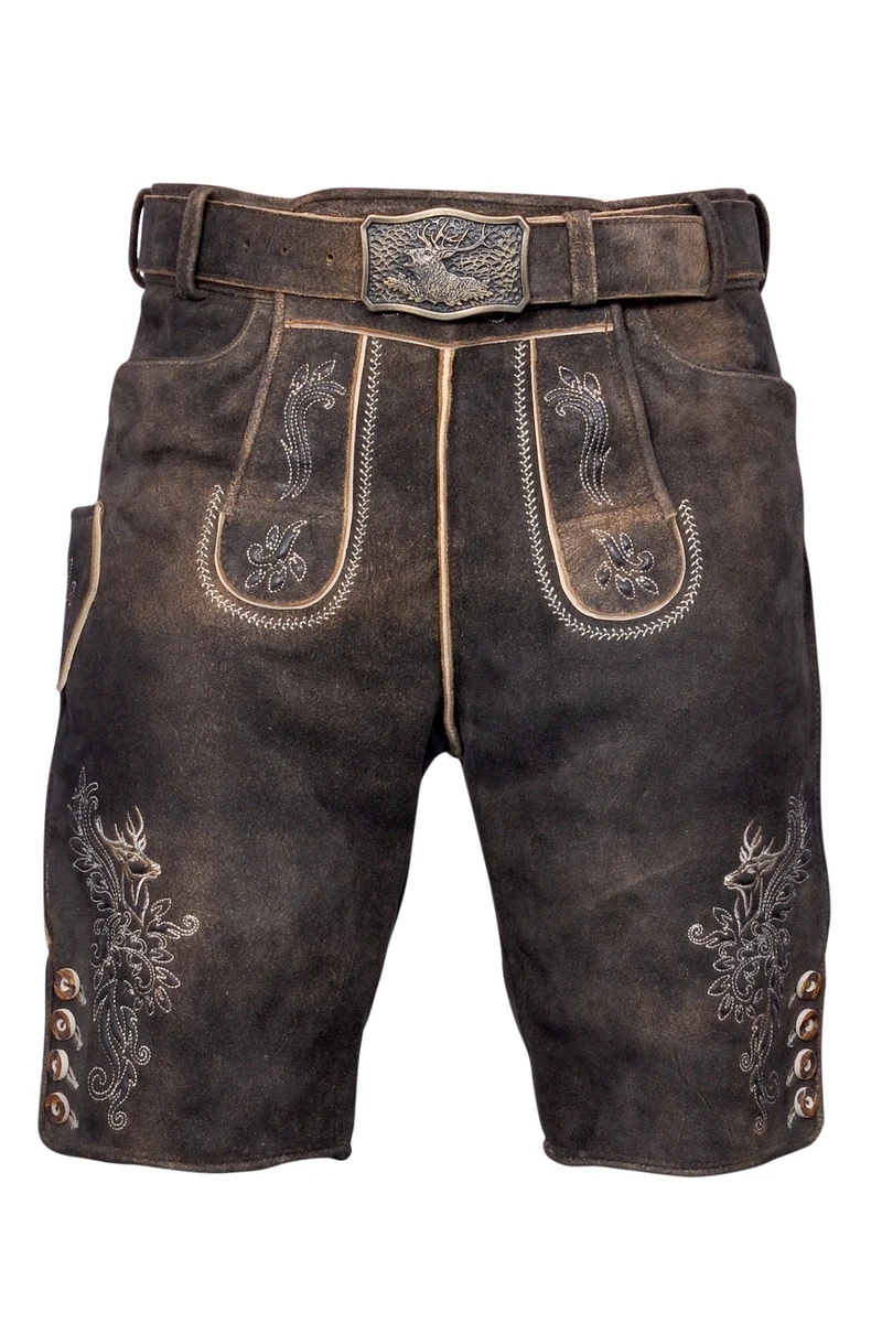 Lederhose G´Weih & Silk Boris Kaffee