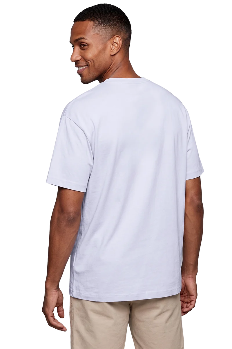 Herren T-Shirt Skifahrer 'Zefix' - weiß