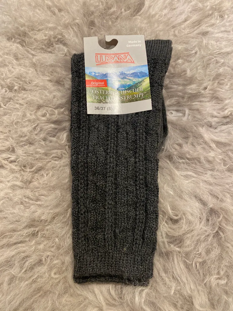 Herren Trachten Schoppersocken Lusana Anthrazit