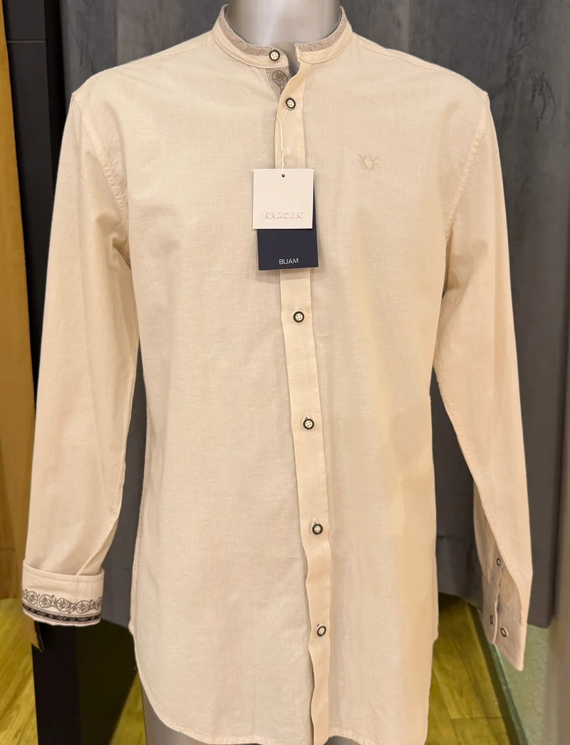 Trachtenhemd Krüger Buam beige