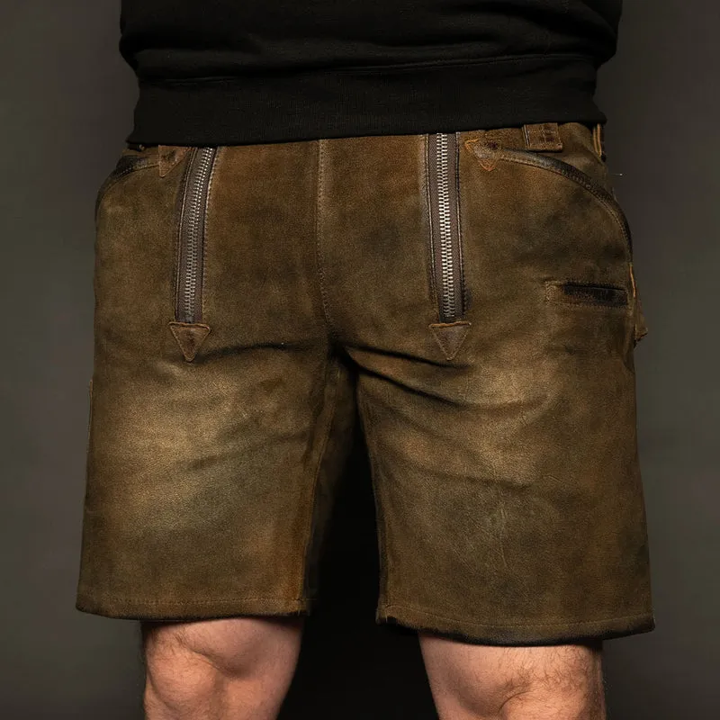 Datschi Trachten Zunft Lederhose Richtfest Braun