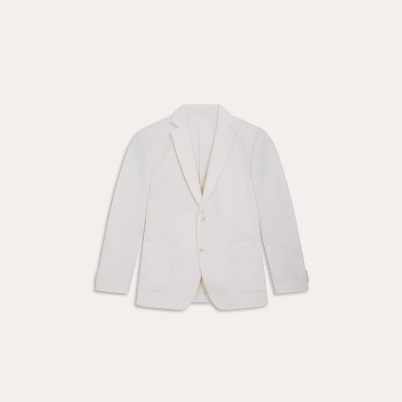 Veste en lin et coton blanc