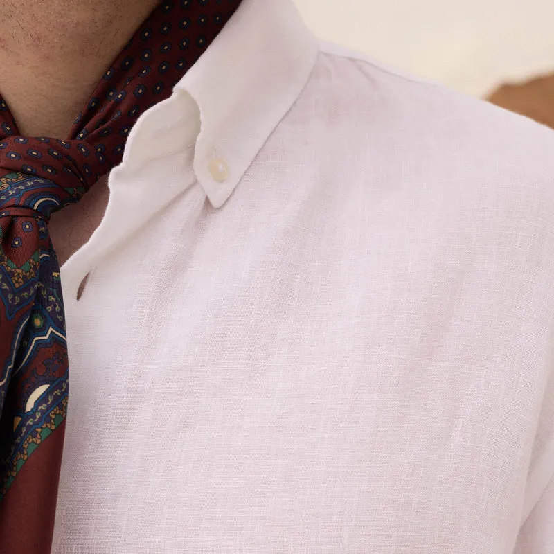 Chemise en lin blanc