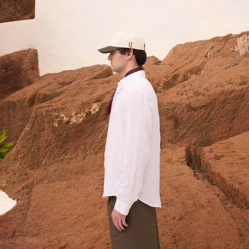 Chemise en lin blanc