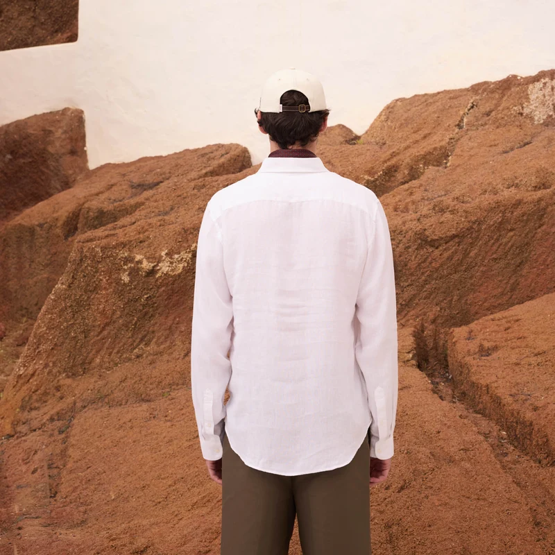 Chemise en lin blanc