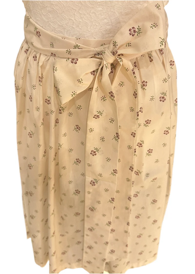 Dirndlschürze Goldstich creme Muster 65cm