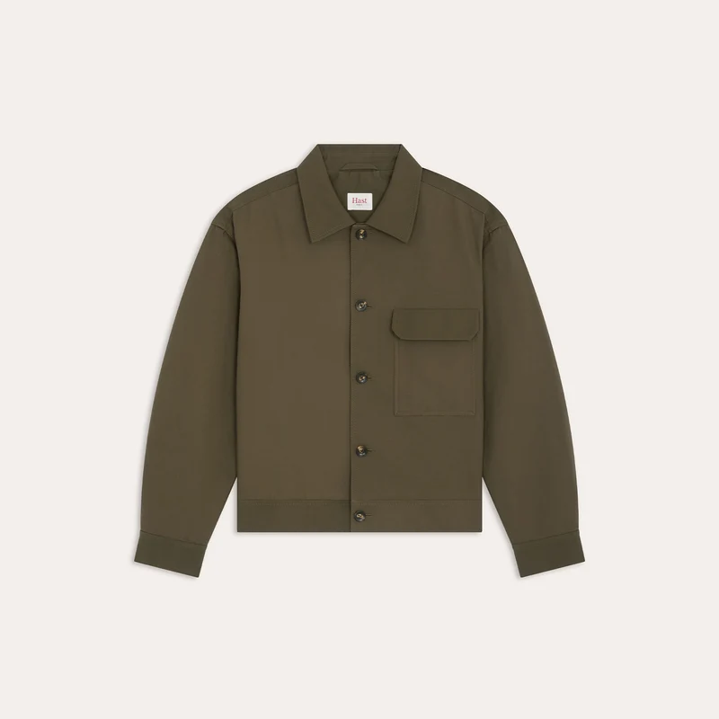 Blouson en coton kaki