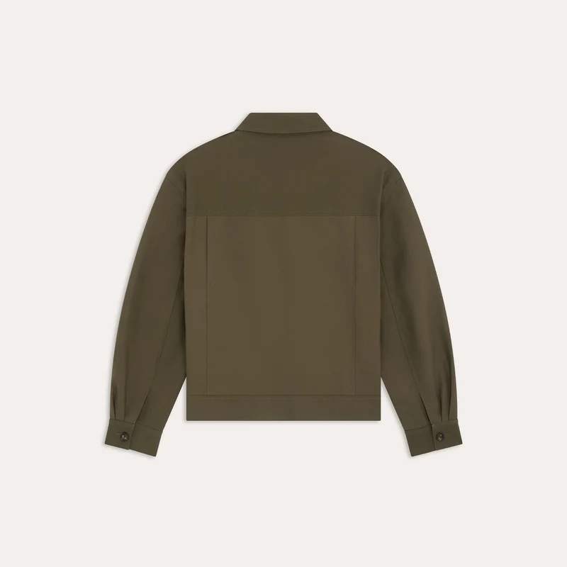 Blouson en coton kaki