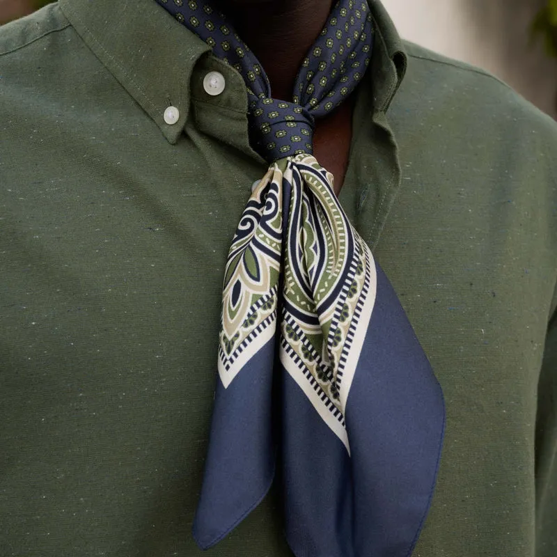 Chemise en coton vert