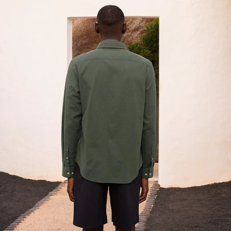 Chemise en coton vert