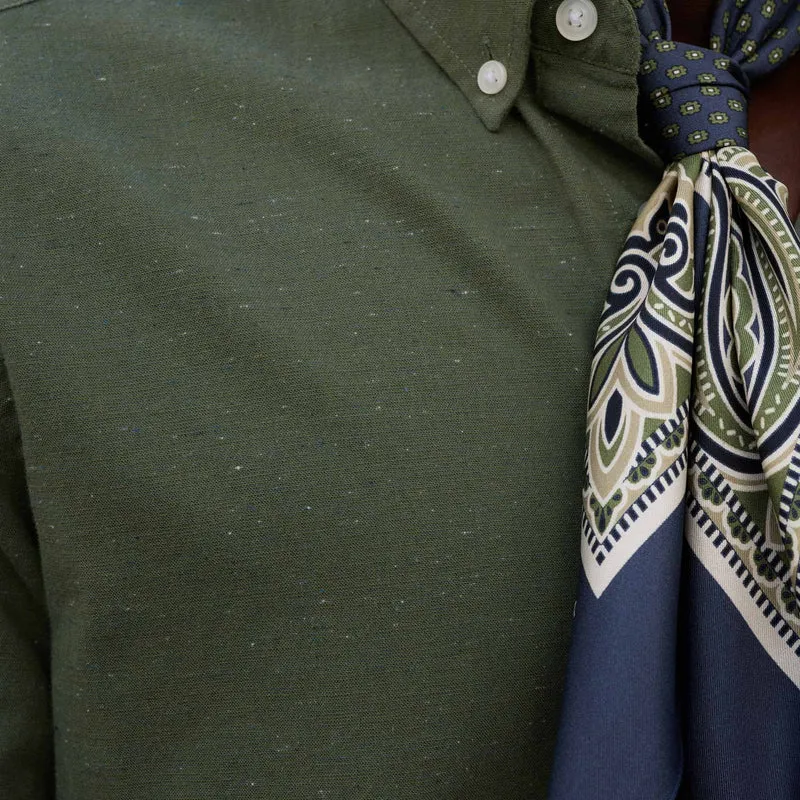 Chemise en coton vert