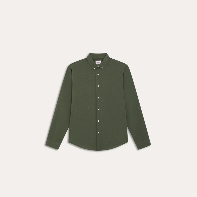 Chemise en coton vert