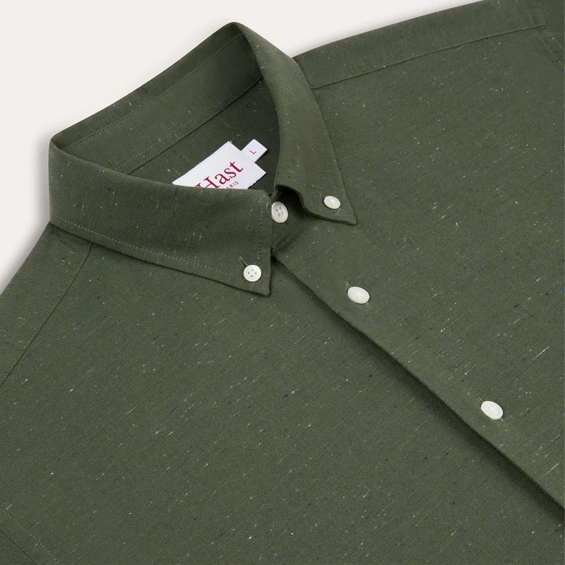 Chemise en coton vert