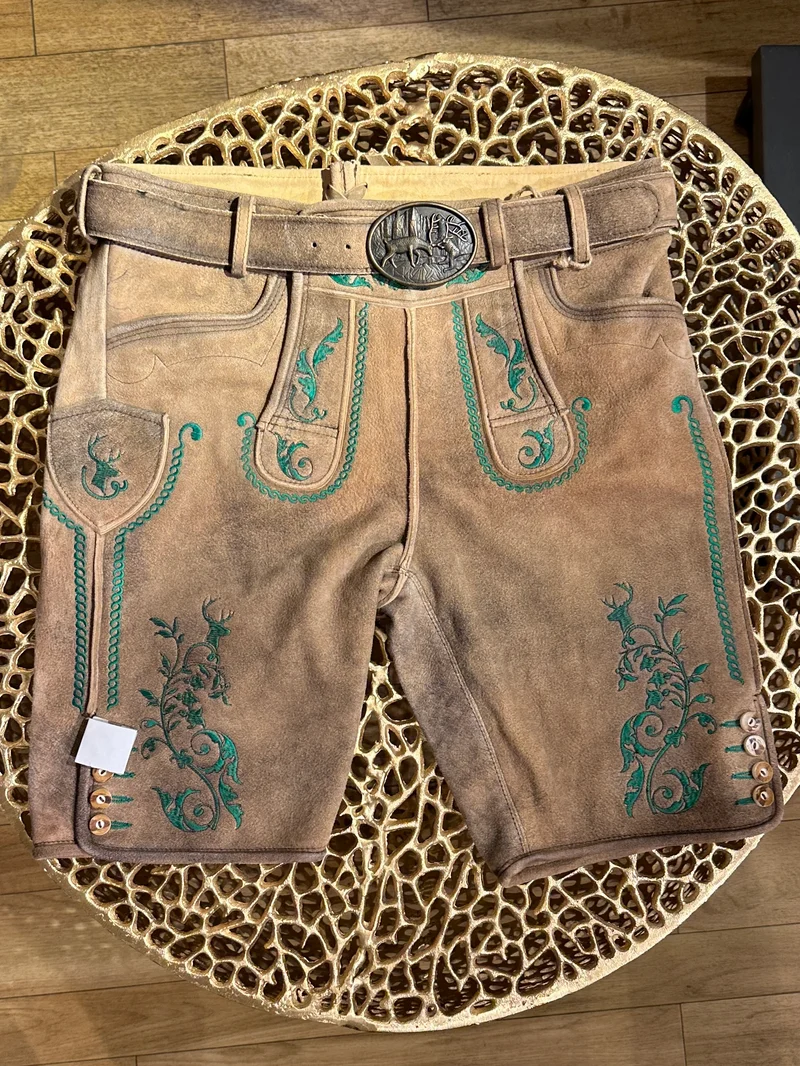Lederhose Romer Goat Antik Suede mit Gürtel