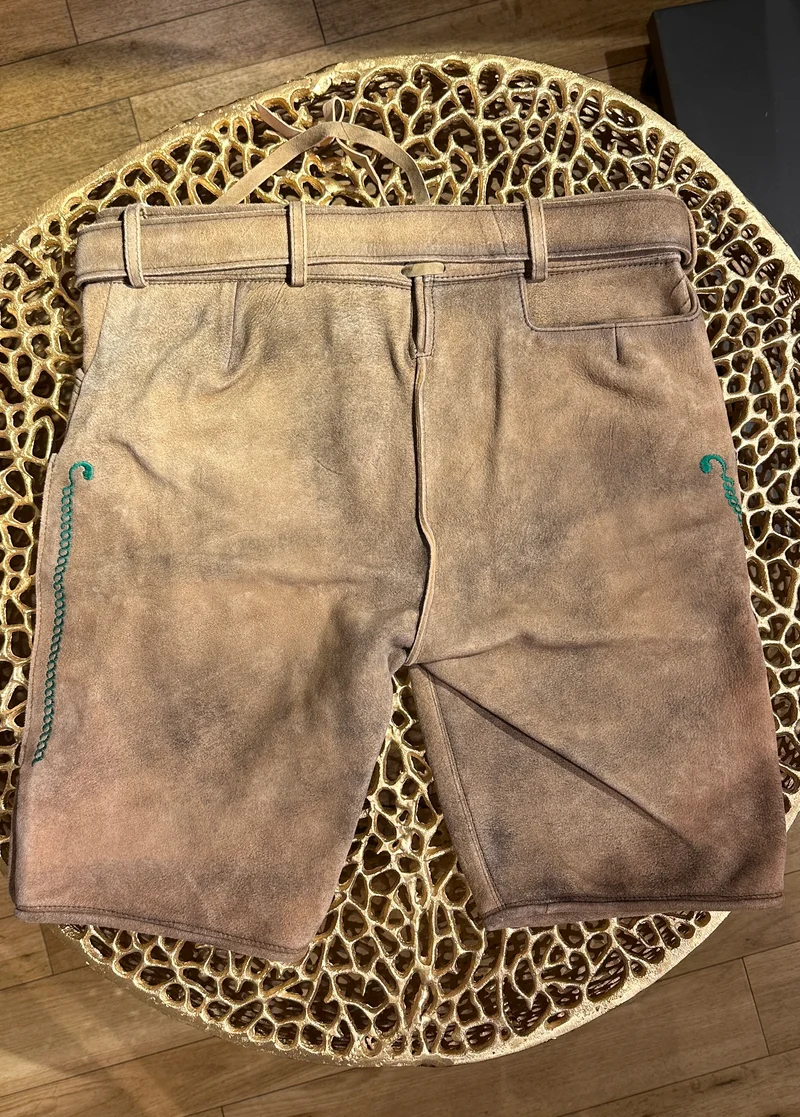 Lederhose Romer Goat Antik Suede mit Gürtel