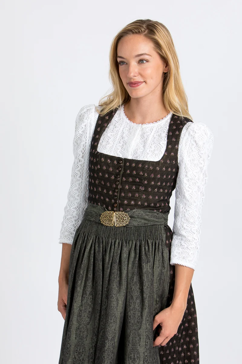 Gottseidank Dirndl Monika schwarz/oliv