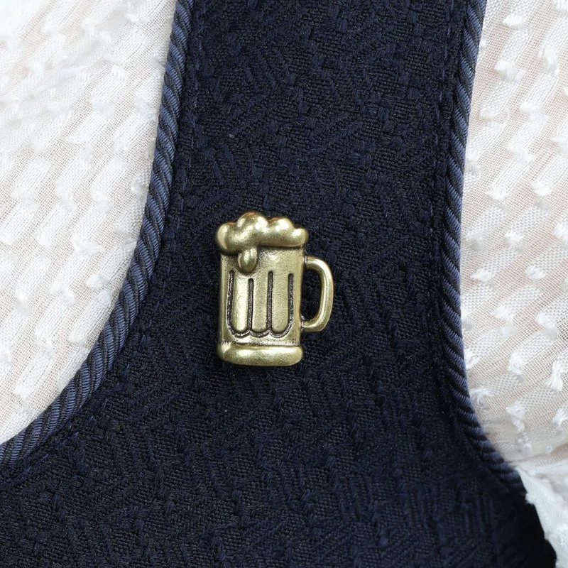 MarJo Anstecker Bier Altgold