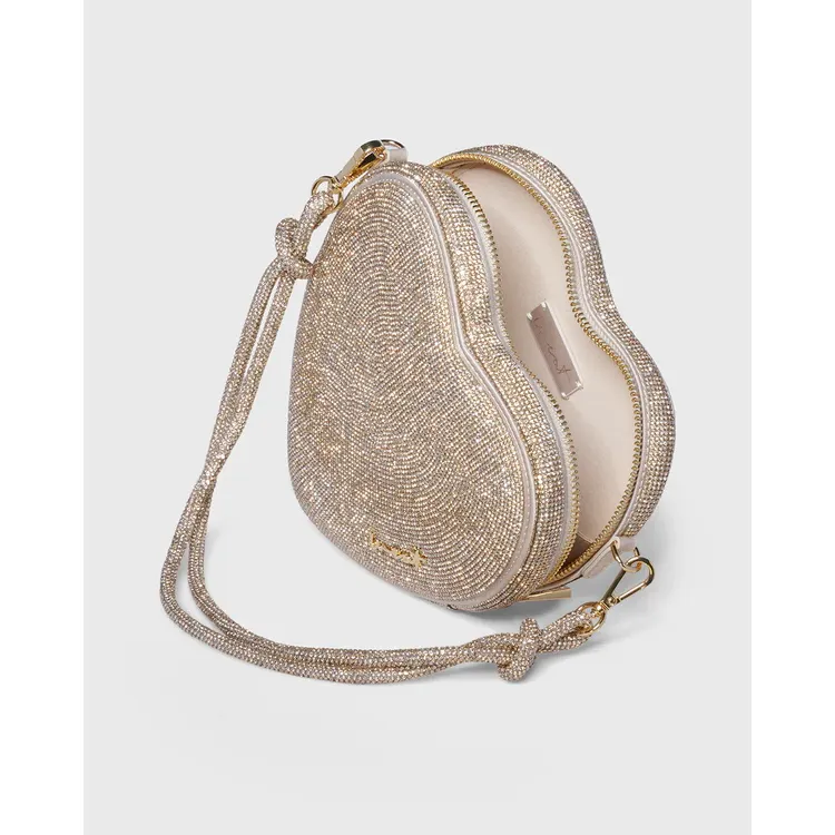 Herz Tasche in champagne