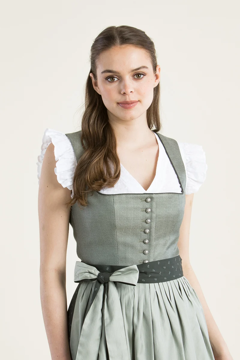 Berwin & Wolff Dirndl Olivgrün Jacquard