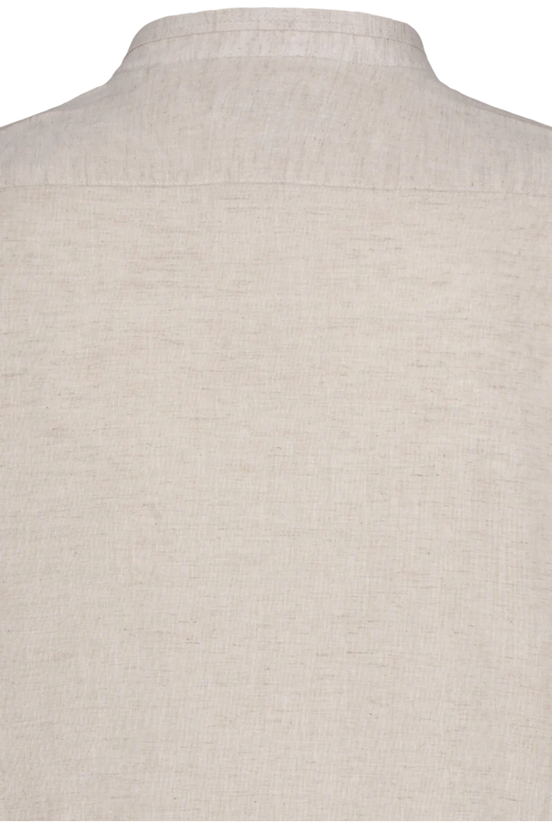 Herren Baumwoll-Leinen-Trachtenhemd tailored fit - sand