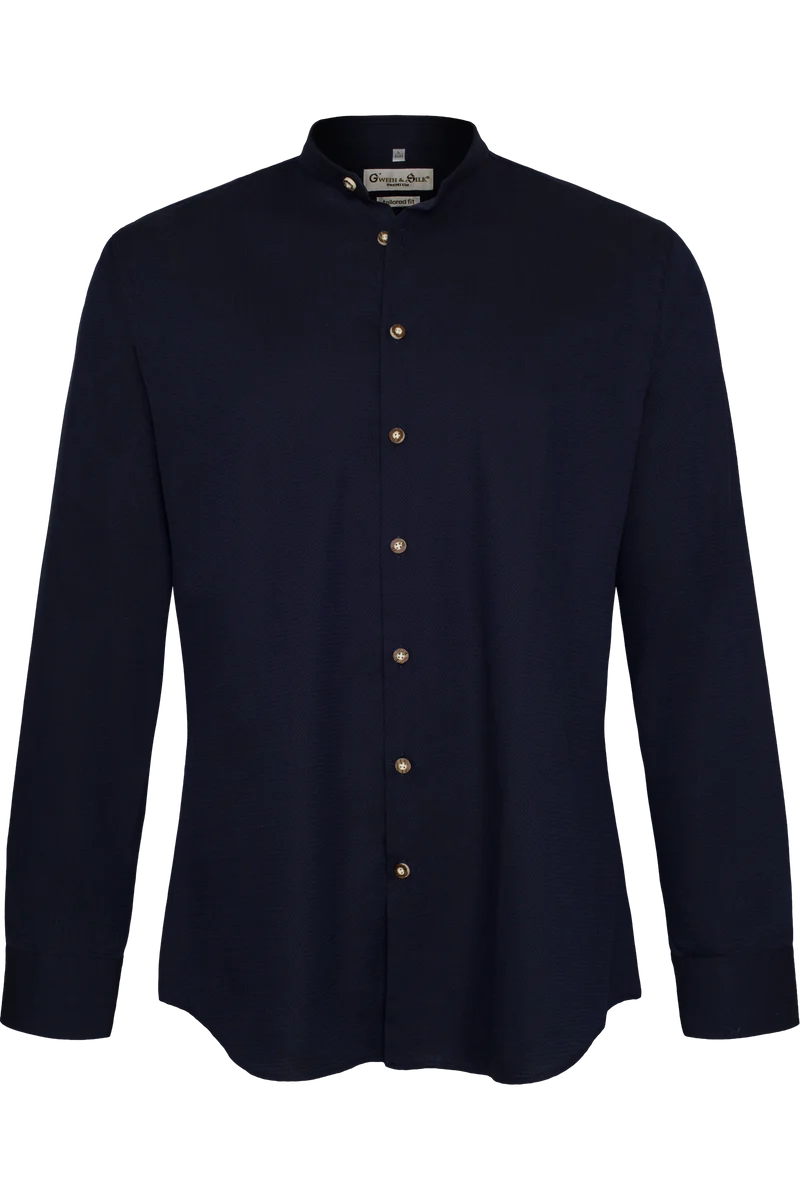 Herren Trachtenhemd gemustert Tailored Fit - navy