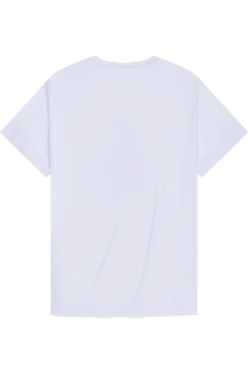 Herren T-Shirt mit humorvollem Skifahrer-Motiv - weiß