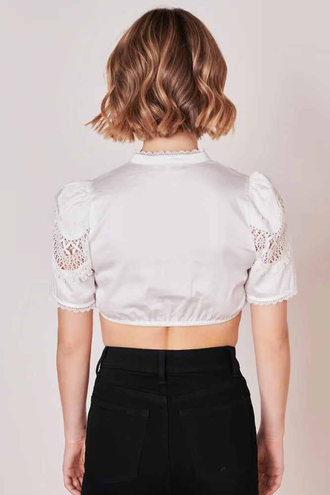 Dirndlbluse Krüger Collection Marva ecru