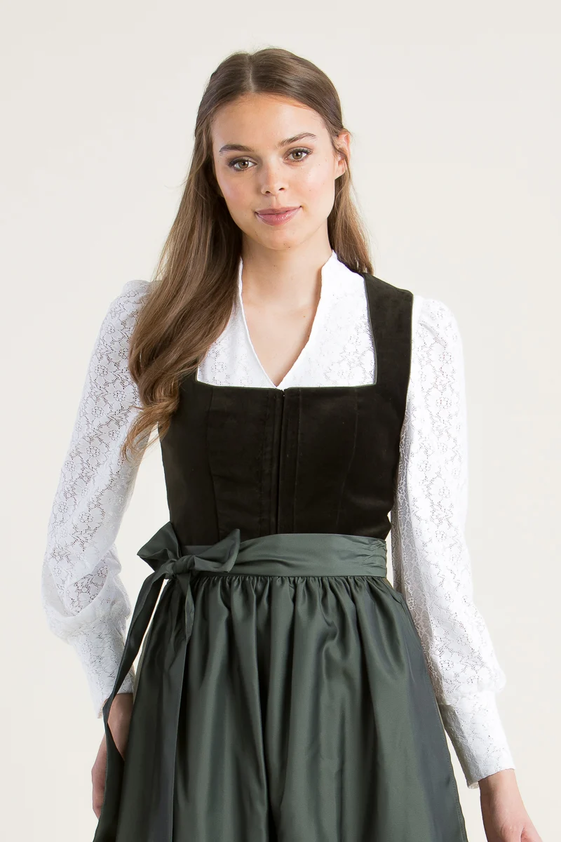Berwin & Wolff Dirndlbluse Spitze Weiß Puffarm
