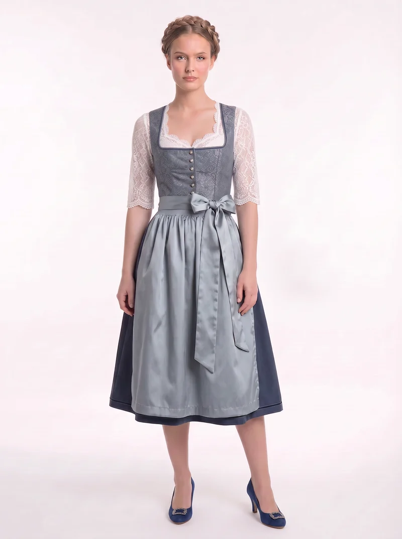 Dirndl Rauchblau