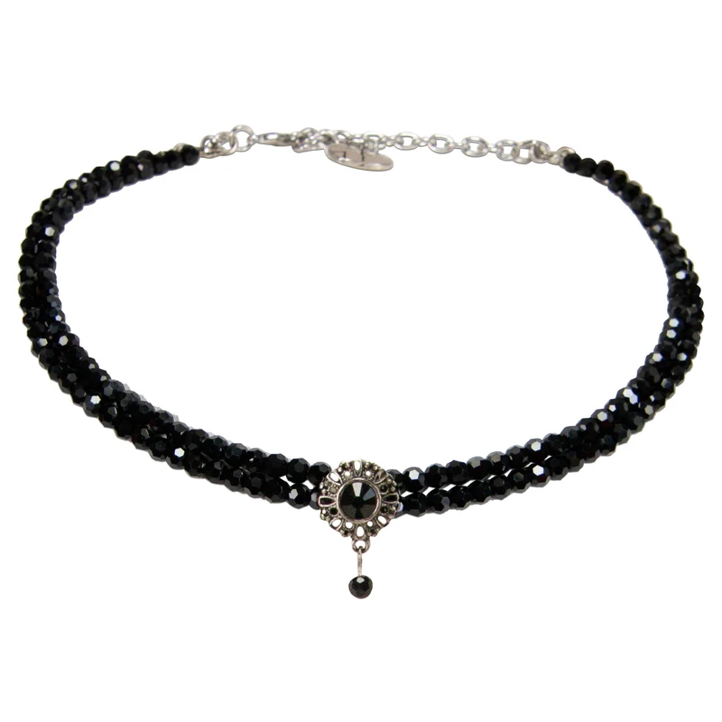 Kropfkette Schwarz Helena Glamour