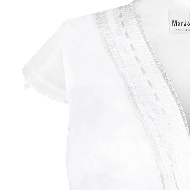 Dirndlbluse Fiona-Almut Marjo V-Ausschnitt